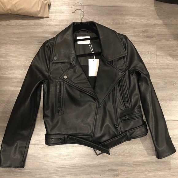 OAK + FORT Jackets & Blazers - BNWT OAK + FORT vegan leather jacket S
